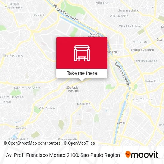 Av. Prof. Francisco Morato 2100 map