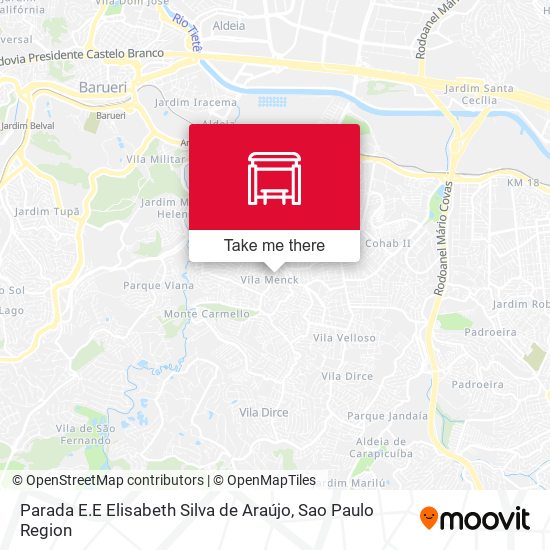 Parada E.E Elisabeth Silva de Araújo map