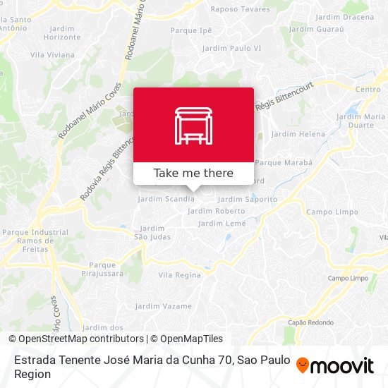 Estrada Tenente José Maria da Cunha 70 map