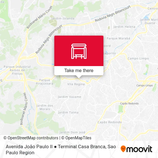Avenida João Paulo II ● Terminal Casa Branca map