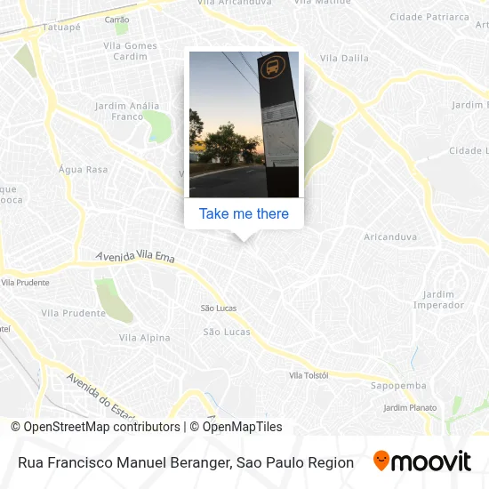 Rua Francisco Manuel Beranger map