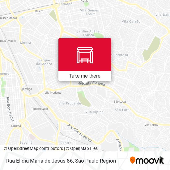 Mapa Rua Elídia Maria de Jesus 86