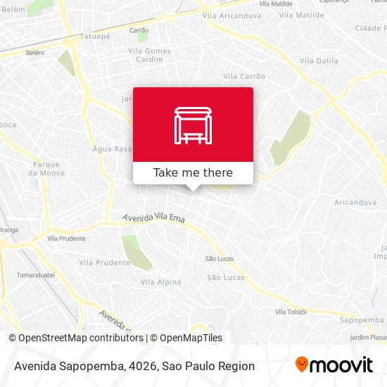 Avenida Sapopemba, 4026 map