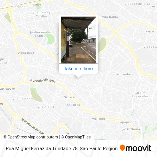 Rua Miguel Ferraz da Trindade 78 map