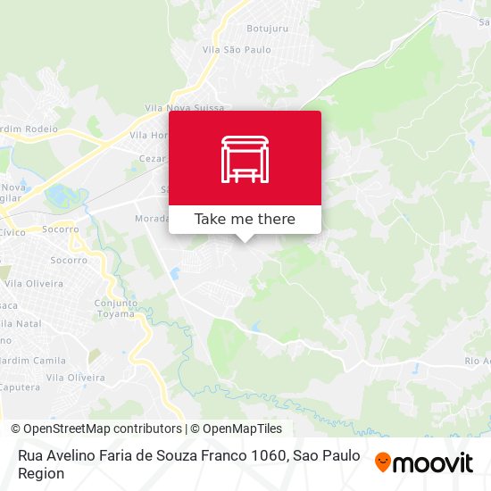 Rua Avelino Faria de Souza Franco 1060 map