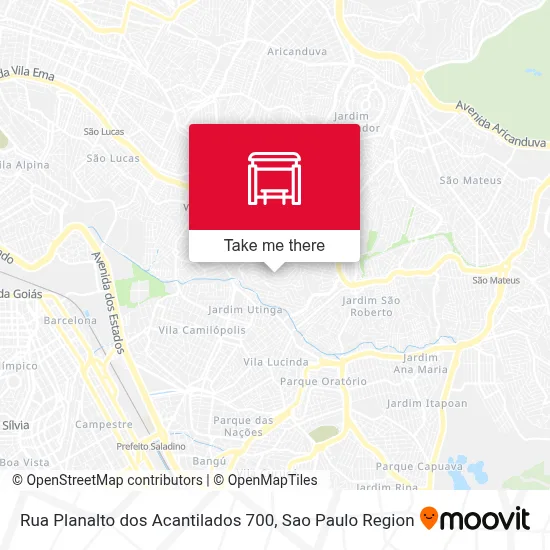 Rua Planalto dos Acantilados 700 map