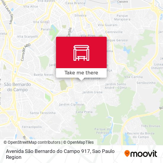 Avenida São Bernardo do Campo 917 map