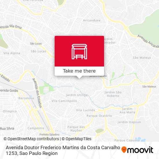 Avenida Doutor Frederico Martins da Costa Carvalho 1253 map