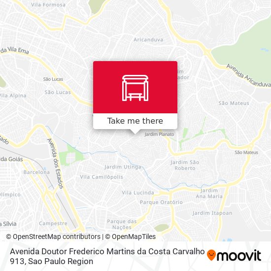 Avenida Doutor Frederico Martins da Costa Carvalho 913 map