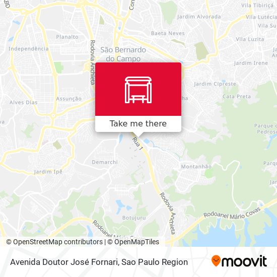 Avenida Doutor José Fornari map
