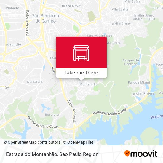 Estrada do Montanhão map