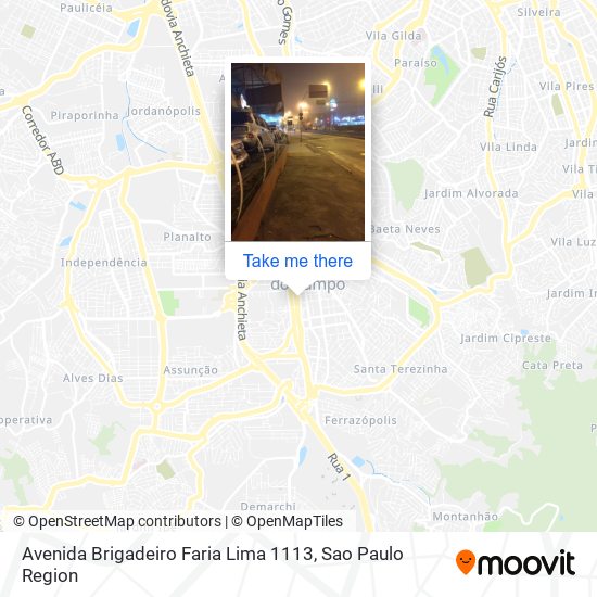 Mapa Avenida Brigadeiro Faria Lima 1113