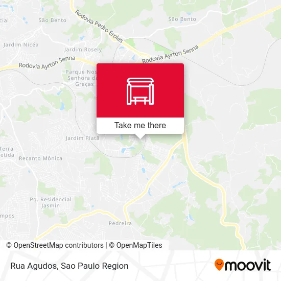 Rua Agudos map