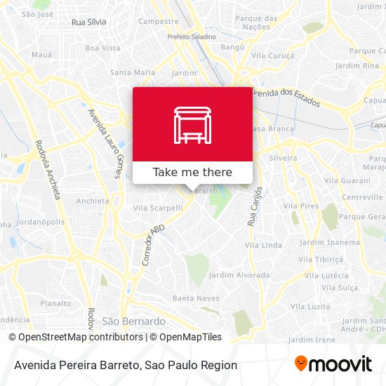 Avenida Pereira Barreto map