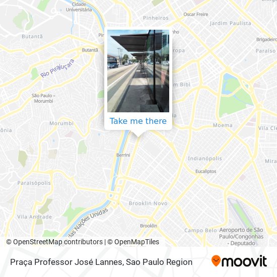 Praça Professor José Lannes map