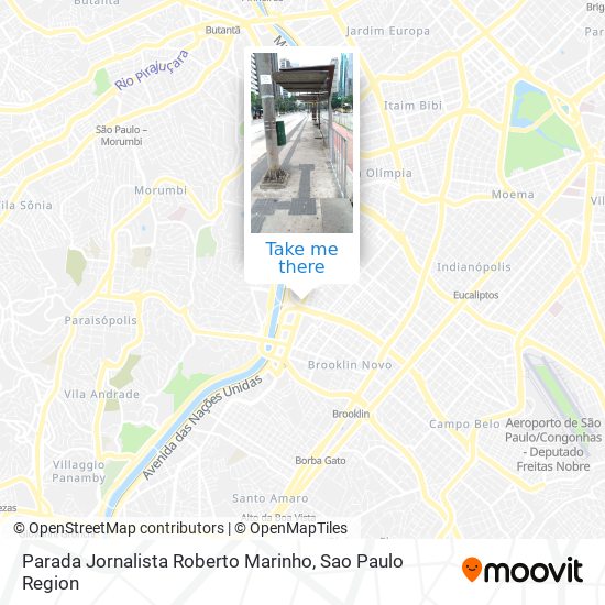 Parada Jornalista Roberto Marinho map