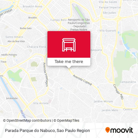 Mapa Parada Parque do Nabuco