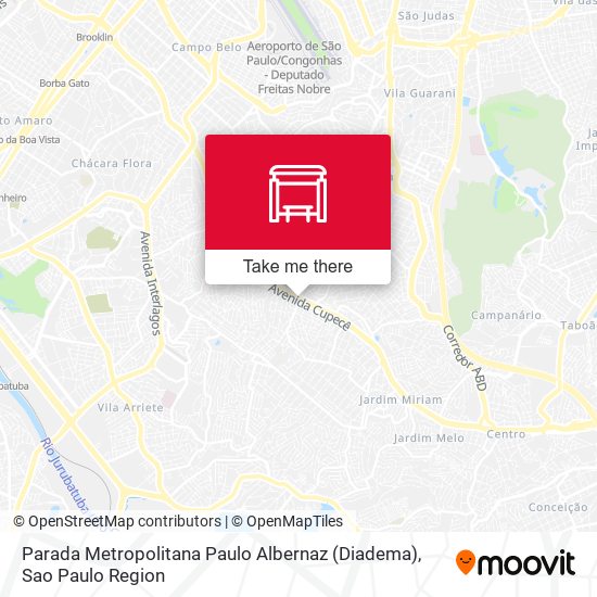 Parada Metropolitana Paulo Albernaz (Diadema) map