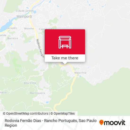 Rodovia Fernão Dias - Rancho Português map