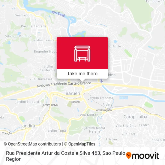 Rua Presidente Artur da Costa e Silva 463 map