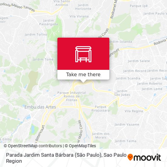 Parada Jardim Santa Bárbara (São Paulo) map