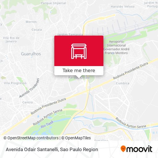 Avenida Odair Santanelli map
