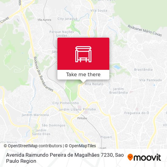 Mapa Avenida Raimundo Pereira de Magalhães 7230