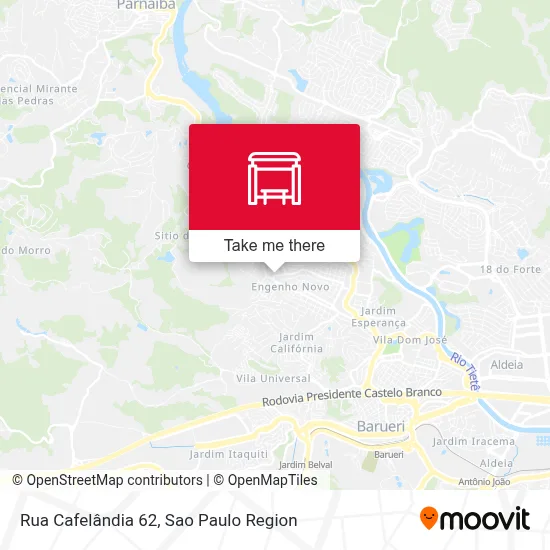 Rua Cafelândia 62 map