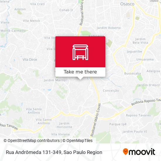 Rua Andrômeda 131-349 map