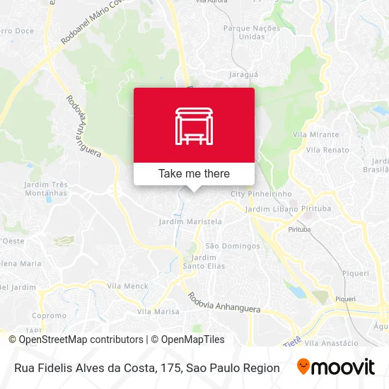 Rua Fidelis Alves da Costa, 175 map