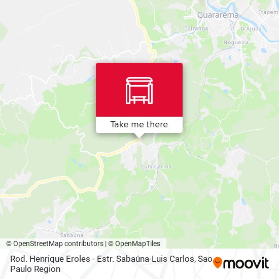 Rod. Henrique Eroles - Estr. Sabaúna-Luis Carlos map