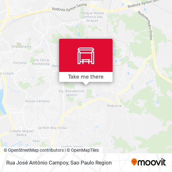 Rua José Antônio Campoy map
