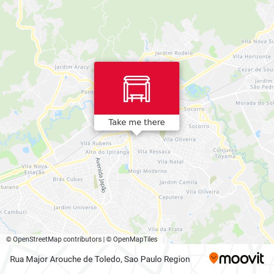 Rua Major Arouche de Toledo map