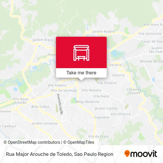 Rua Major Arouche de Toledo map