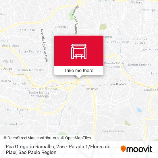 Mapa Rua Gregório Ramalho, 256 - Parada 1 / Flores do Piauí