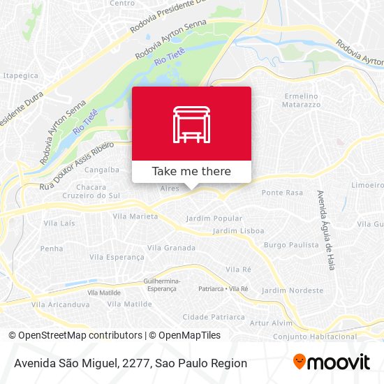 Avenida São Miguel, 2277 map