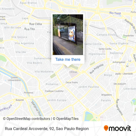 Rua Cardeal Arcoverde, 92 map