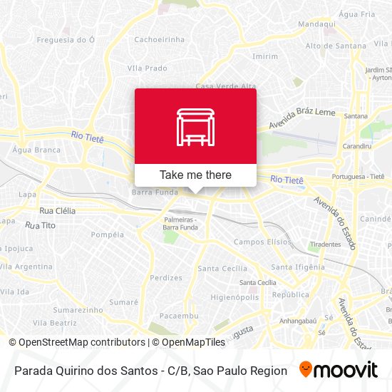 Parada Quirino dos Santos - C / B map