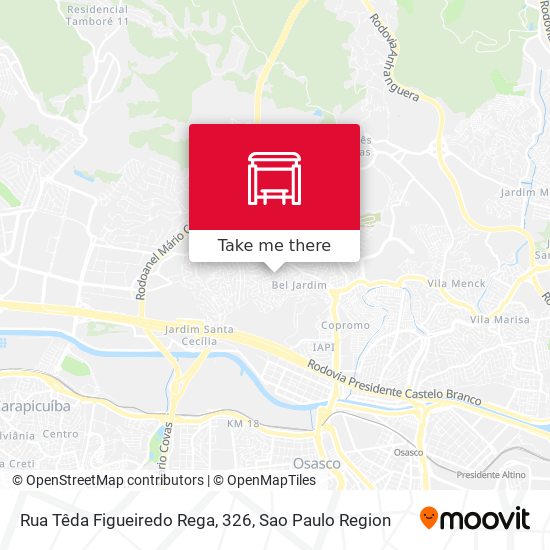 Mapa Rua Têda Figueiredo Rega, 326