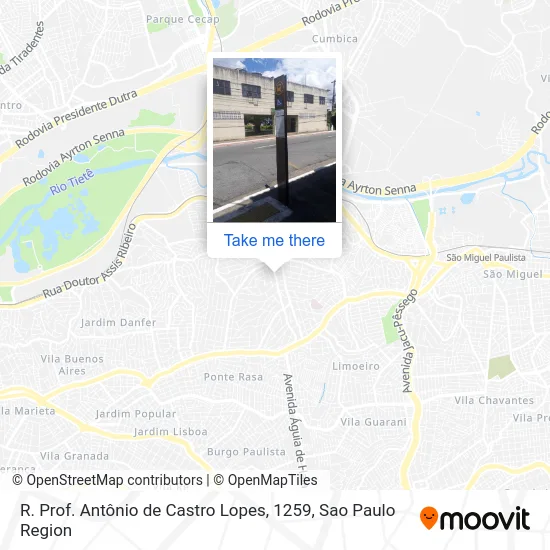 R. Prof. Antônio de Castro Lopes, 1259 map