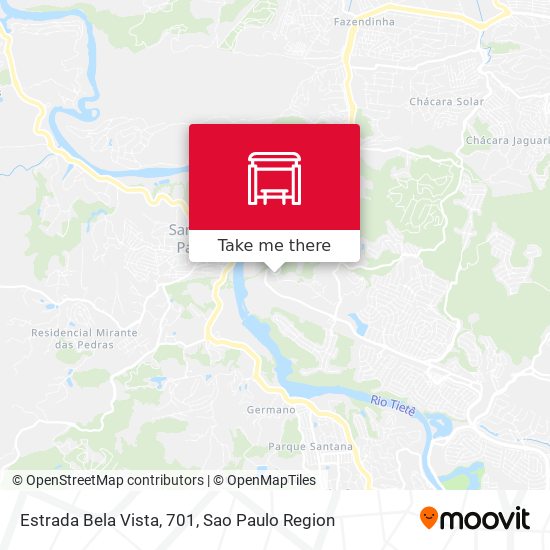 Estrada Bela Vista, 701 map