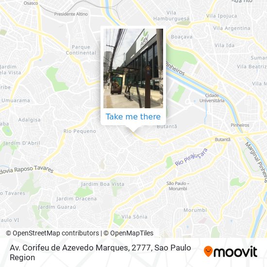 Av. Corifeu de Azevedo Marques, 2777 map