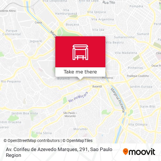 Av. Corifeu de Azevedo Marques, 291 map