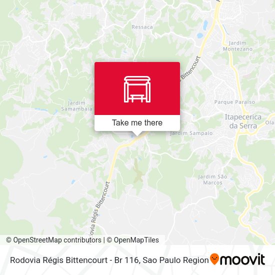 Rodovia Régis Bittencourt - Br 116 map