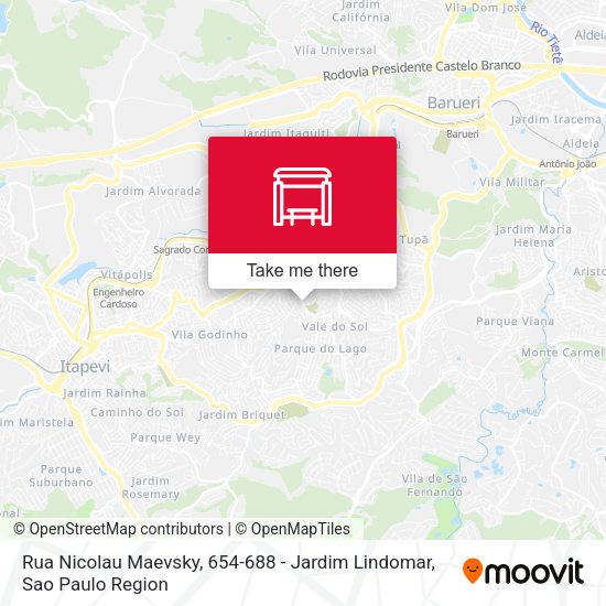 Rua Nicolau Maevsky, 654-688 - Jardim Lindomar map