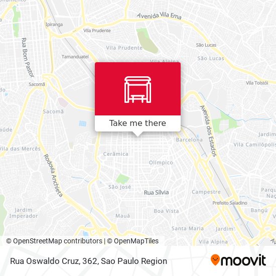 Mapa Rua Oswaldo Cruz, 362