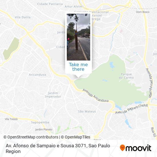 Mapa Av. Afonso de Sampaio e Sousa 3071