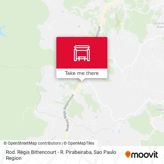 Rod. Régis Bittencourt - R. Pirabeiraba map