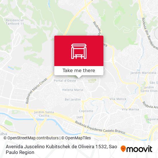 Avenida Juscelino Kubitschek de Oliveira 1532 map