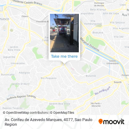 Av. Corifeu de Azevedo Marques, 4077 map